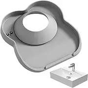 Silicone Sink Splash Guard - Bear-Shaped Faucet Mat Drip Catcher for Kitchen & Bathroom | Drying Tray Organizer for Soap, Sponge, Cleaning Tools | Tap Water Splash Protection