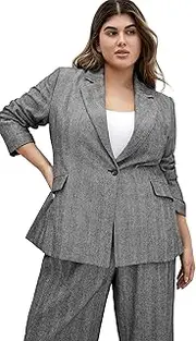 [City Chic] Women's Kings Road Herringbone Blazer