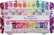 Tulip DC31680 One Step Tie-Dye Kit 12 Colour Super Big, Kaleidoscope