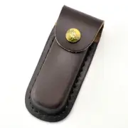 Durable Real Leather Knife Sheath For 4.3'' Folding Knife Swiss Army Knife