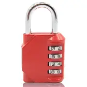 Improved 4-Digit Combination Lock | Outdoor Waterproof Padlock for School, Gy...