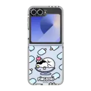 Galaxy Z Flip6 Clear Case ice cream with pingdori