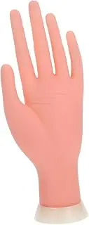 SAFIGLE Flexible Manicure Practice Hand Model Realistic Fake Hand for Nail Art Training for Beginners and Professionals Manicure Tool for Designing Nail Patterns
