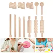 Clay Kids Craft Set Plasticine Tool Wooden Tools Modeling Clay Kits