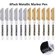 6Pack Epoxy Resin Drawing Pen Acrylic Paint Highlights Metallic Permanent Marker