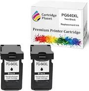 [Cartridge Planet] 2 Black Compatible Ink for Canon PG-640XL PG640XL for Canon MG2160 MG2260 MG3160 MG3260 MG3560 MG3660 MG4160 MG4260 MX376 MX396 MX436 MX456 MX476 MX516 MX526 MX536 TS5160