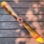 Handmade WWII Wooden Airplane Propeller Rustic Aviation Collectible Home Décor