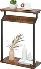 Narrow Side Table Small Industrial End Slim Tables for Couch,Magazine Nightstand