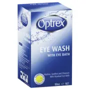 Optrex Eye Wash With Eye Bath For Tired & Uncomfortable Eyes 110ml