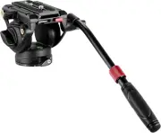 NEEWER Video Tripod Fluid Head with Quick Release Plate, Telescopic Handle & Sca