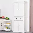 Standing Kitchen Pantry Storage Cabinet Large Space Saving Organizer Cupboard