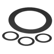 Goof Rings for 4 Inch Recessed Lights, ID 4.25" x OD 6.7", 4 Pcs, Black
