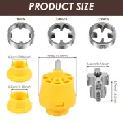 9Pcs Pipe Threader Plumbing Tool Precise PVC Thread Milling Tool Ergonomic qixeY