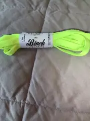 the birch florescent yellow shoelaces