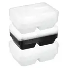 24x Lemon & Lime 1200ml Reusable 3-Section Food Prep Storage Container Assorted