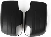 Mirror covers Mirror Cover For D-Max 2012 2013 2014 2015 2016 2017 2018 2019 ABS Car Styling (Color : Black)