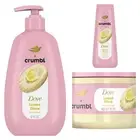 Dove x Crumbl Cookie Body Wash & Hand Wash & Scrub Set Lemon Glaze Limited Ed