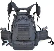 EXPLORER Black 3 Day Military Combat Assault Pack Molle Bug Out Bag 17 Inch B...