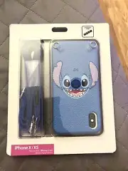 New Disney D-Tech Stitch iPhone X/XS Cell Phone Case W/Crossbody Strap