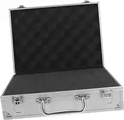 LOORGVEL Portable Aluminum Alloy Toolbox Storage Case with Sponge Lining for Tools Durable Briefcase for and Organization for Home and Work Use