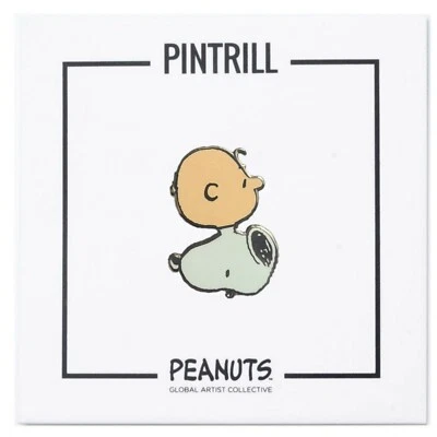 ⚡RARE⚡ PINTRILL x PEANUTS Charlie Brown & Snoopy Pin *NEW SEALED* ARTIST AVAF