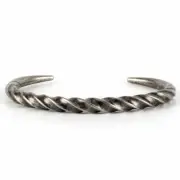7 Inch Stainless Steel Mens Vintage Mobius Horn Cuff Bangle Bracelet Men Gift