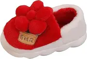 [Oshhni] Winter Plush Slippers Indoor Slippers for Dorm Bedroom Living Room Female Ladies