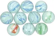 Vaguelly Physics Experiment Equipment Glass Marbles Set 15pcs Boys and Girls Toys Chinese Checkers Mixing Cat Eyes Random Style