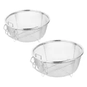 2 Pcs Deep Fryer Basket Frying Baskets for Chips Stainless Steel Fried Chicken