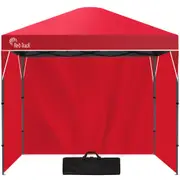 RED TRACK 3x3m Ultra Compact Folding Gazebo, Walls, Carry bag, Portable Outdoor Popup Marquee for Camping Beach, Red