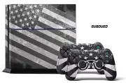 Designer Skin for PS4 Playstation 4 Console System & 2 Controller Decals SUBDUED