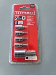 Security Tamper Proof 5pc Torx Bit Set - TT55 TT27 TT10 TT8 TT7 - 1/4" 3/8" NEW