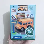 Welly School School Bus Buildable Playset Big City Collection BNIB