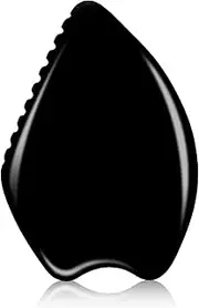 Gua Sha Facial Massage Tool, Black Bianstone Guasha Board for Face Body Natural Jade Stone Scraping Massage Tool for Traditional SPA Acupuncture Therapy Anti-Aging Health & Skin Care (Heart)