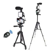 Smartphone Video Kit, Vlogging Kit, Youtuber Kit, with Microphone Light Tripo...
