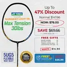 FREE String,Grip & Cover Bag - Nanoray Light 18i Racket FREE Expedited Shipping