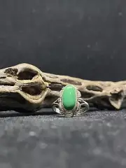 Native American Navajo kings Manassa turquoise Sterling Silver Ring Size 9