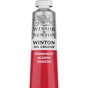 Winsor & Newton 200ml Winton Oil Colour Paint Tube Permt Alizarin Crimson 004