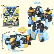 CHN Ver. TOBOT V GD CrossWind AirPang Blue Airplane Transform Robot Vehicle Toy
