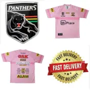 Penrith Panthers NRL RUGBY LEAGUE FOOTBALL Jersey Size 2XL 4 Peat PINK