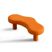 MIUZ Nordic Bench Stool Wooden Padded Seat Living Room Entryway Furniture
