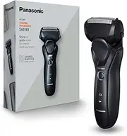 Panasonic ES-RT37-K503 Wet&Dry Men's Razor with 3 Blades for Quick and Precise Cut, Multi-Directional Shaving Head, Retractable Trimmer, Washable, Black (L x W x H) 65 x 50 x 164 mm