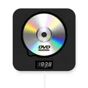 Portable DVD CD VCD Player with Bluetooth/Remote/Pull Switch/LED Display/FM Radio, Wall Mountable Music Player Built-in Speakers Support 1080P HDMI/AV Output USB Headphone Jack