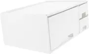 TEHAUX 1Pc White Computer Monitor Stand Riser with Storage Multifunctional Laptop Elevated Rack for Office Use Space Saving Design with Strong Bearing Capacity