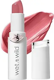 wet n wild Mega Last High-Shine Lipstick Lip Color, Infused with Seed Oils For a Nourishing High-Shine, Buildable & Blendable Creamy Color, Cruelty-Free & Vegan - Pinky Ring
