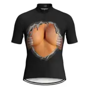 Cycling Jersey Bike Short Sleeve Bra Breast Tit Top MTB Clothes Race Pro XCO Cup