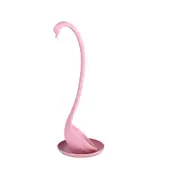 3Pcs Creative Swan Shape Soup Spoon With Tray Stand Wheat Straw Spoon Long Handle Soup Spoon Kitchen Cooking Scoop Dinner Tableware