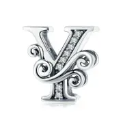 Diy Bracelet Beaded Accessories With Zircon Beads 26 Letters Style - Y