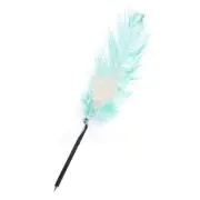 Feather Pen, Ostrich Vintage Feather Quill Pen 1mm Black Ink Pen, Black