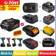 Adapter For Makita Dewalt Milwaukee Ryobi 18V Li-ion Battery Adaptor Converter